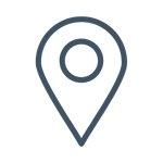 A graphic of a map pin.